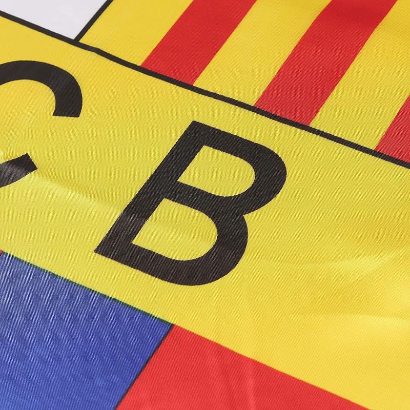 Barcelona Flag Banner 3x5 ft - Durable Polyester Indoor Outdoor with 2 Grommets