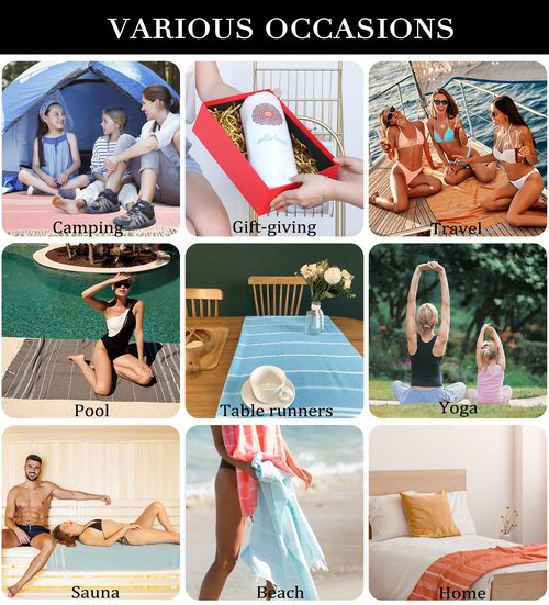 Antfuny Turkish Beach Towels Adult Pool Swim Bathroom Towel Oversized Sand Free Quick Dry Lightweight Extra Large Cloud Summer Vacation Essentials Clearance Must Haves Ship Cruise Accessories 2025
