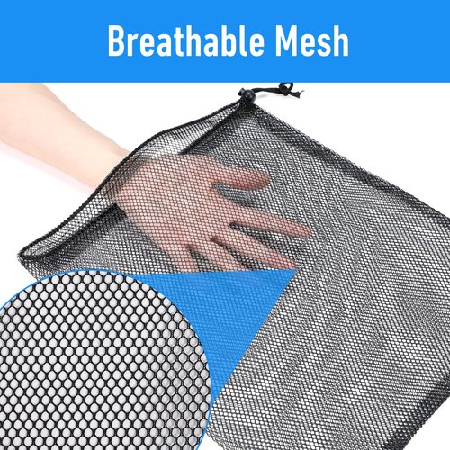 8 Pcs Black Mesh Bags Drawstring Mesh Sports Equipment Bags with Lock Multipurpose Storage Bag for Baseball Gym Beach Laundry Softball Tennis Golf Ball Toy Camping White 11.81 Inch 13.78 Inch