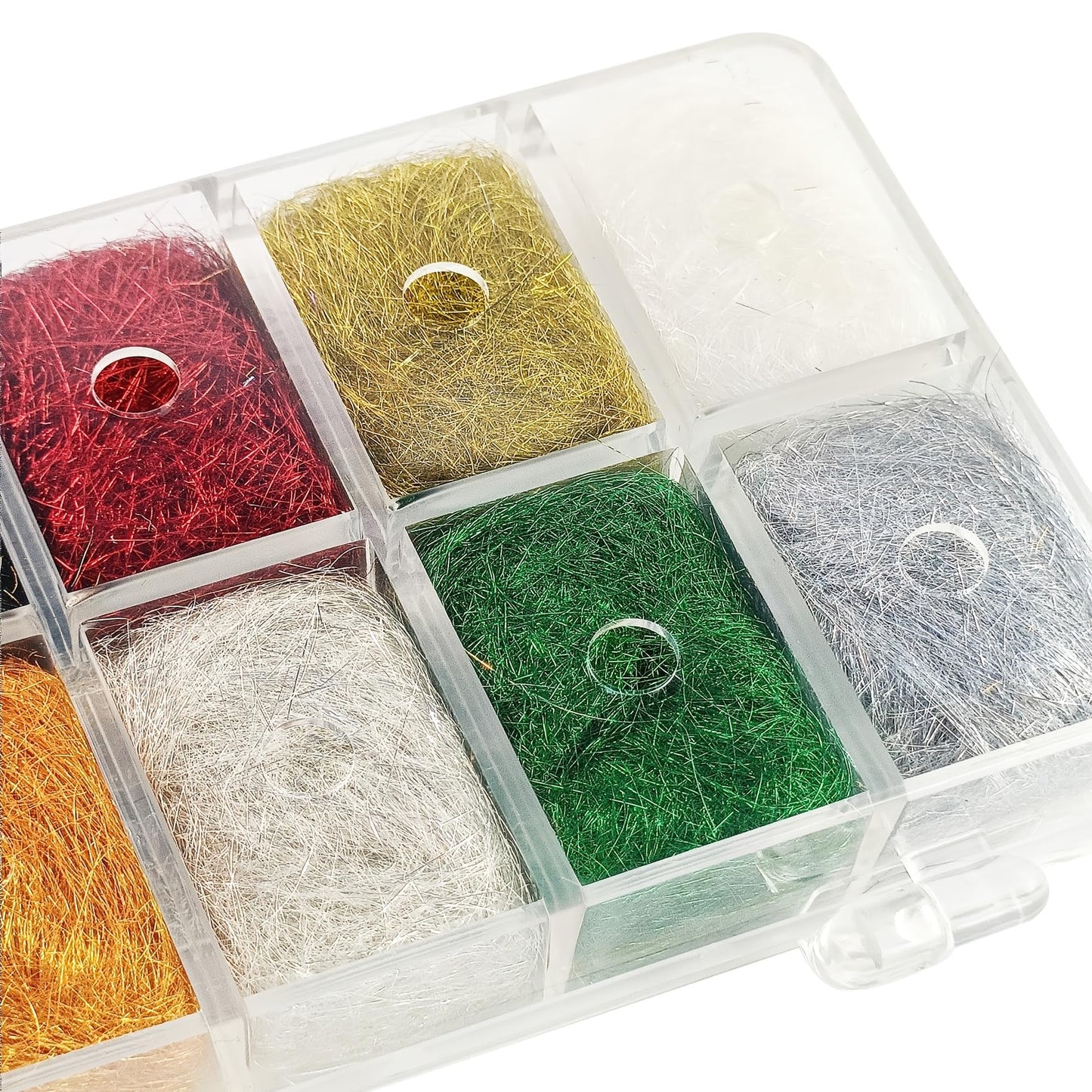 12Colors Fly Tying Dubbing Set Microfiber Material for Dry Flies & Midge Crafting Line Yarn Scud Sand Worm Flies New Fly Tying Material for Nymph (Antron)