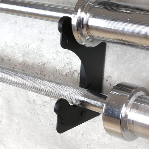 Lovind Horizontal Barbell Rack 4 Bars Holder Wall Mounted Barbell Holder Barbells Storage Rack Weight Bar Holder for Gym