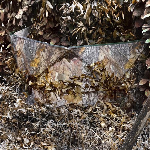 WTVIDAS Hunting Blind for Turkey, 3-Panel Portable Ground Blinds Silent Quick Setup Pop-Up Design for Deer Turkey Duck Hunting Accessory