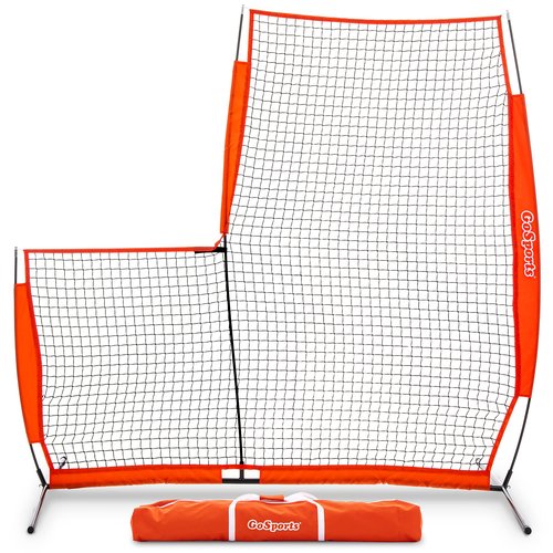 GoSports Baseball & Softball Pitching Screen - Pitcher Protection Net - L Screen or I Screen