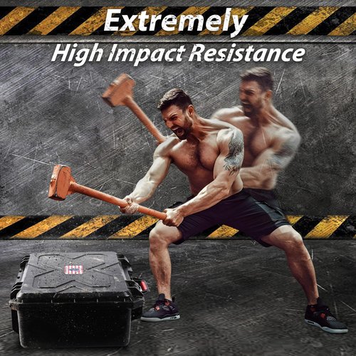 Kinghardcase Gun Cases for Handguns,4 Pistol Case & 23 Magazine Pre-Cut Multiple Pistols Shockproof Waterproof Hard Pistol Cases with Desiccant TSA Approved Firearm Travel Case