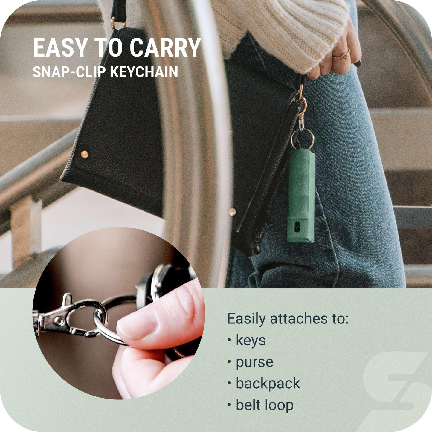 Sabre Pepper Gel Spray with Fast Flip Top Safety & Snap‑Clip Keychain for Self Defense - Max Strength with UV Dye, Finger Grip, Reduces Wind Blowback,10-Sec Spray,14ft Range, Made in USA, 0.54 fl oz