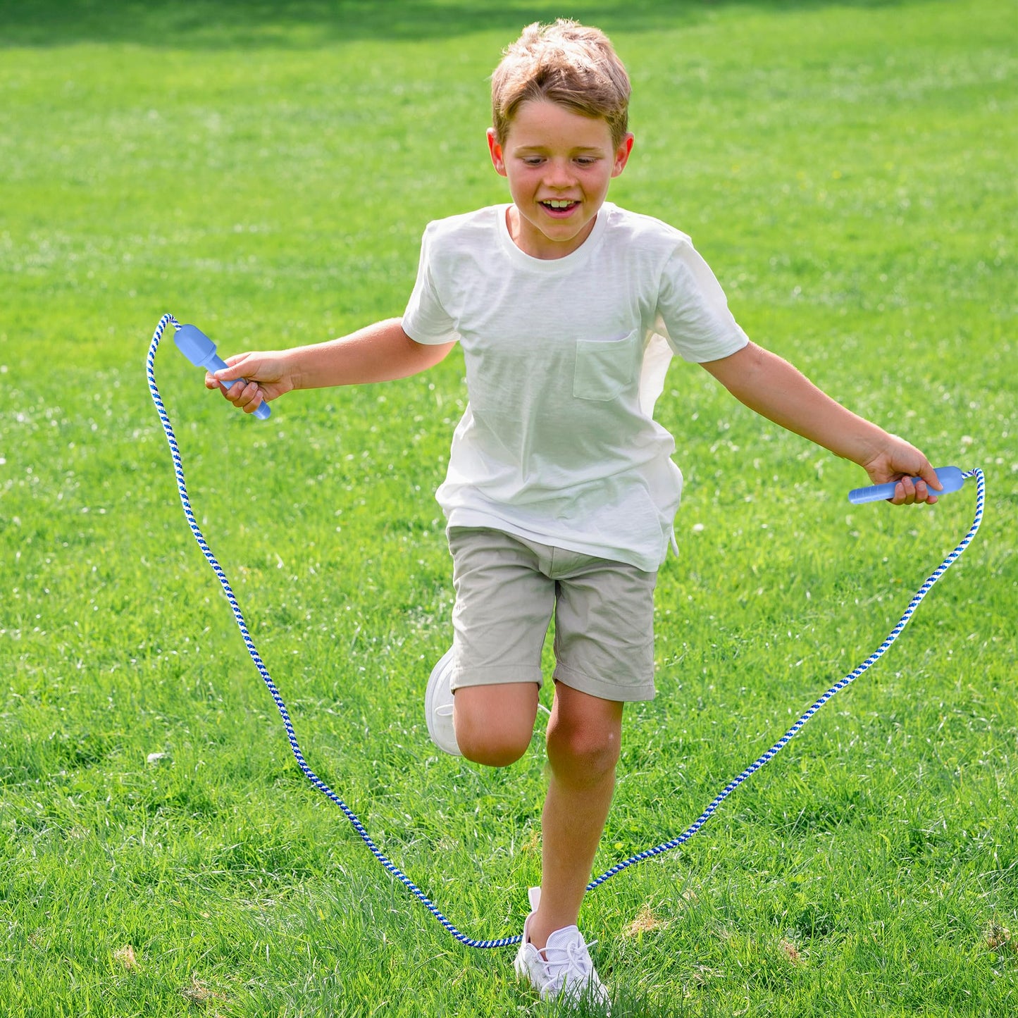 20 Pack Kids Jump Rope, Adjustable Nylon Skipping Ropes for Kids Fun Play