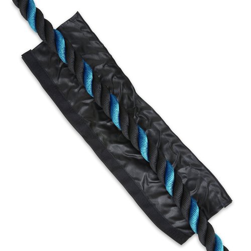 Poly Dacron Battle Rope - Workout Rope - Exercise Ropes - Training Ropes - Battle Ropes - Undulation Ropes - Great For Your Rope Workout (Blue, 1.5" x 30 feet)