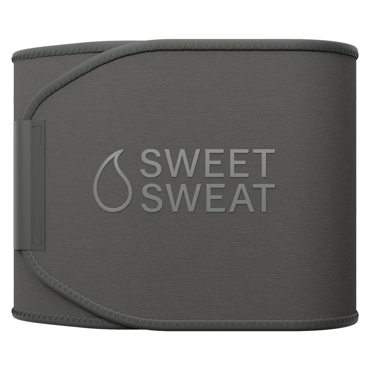 Sports Research Sweet Sweat Waist Trimmer (Core Series) - Premium Sweat Enhancing Fitness Band for Women & Men - Adjustable Fit · Latex-Free Neoprene - Matte Grey, XXL