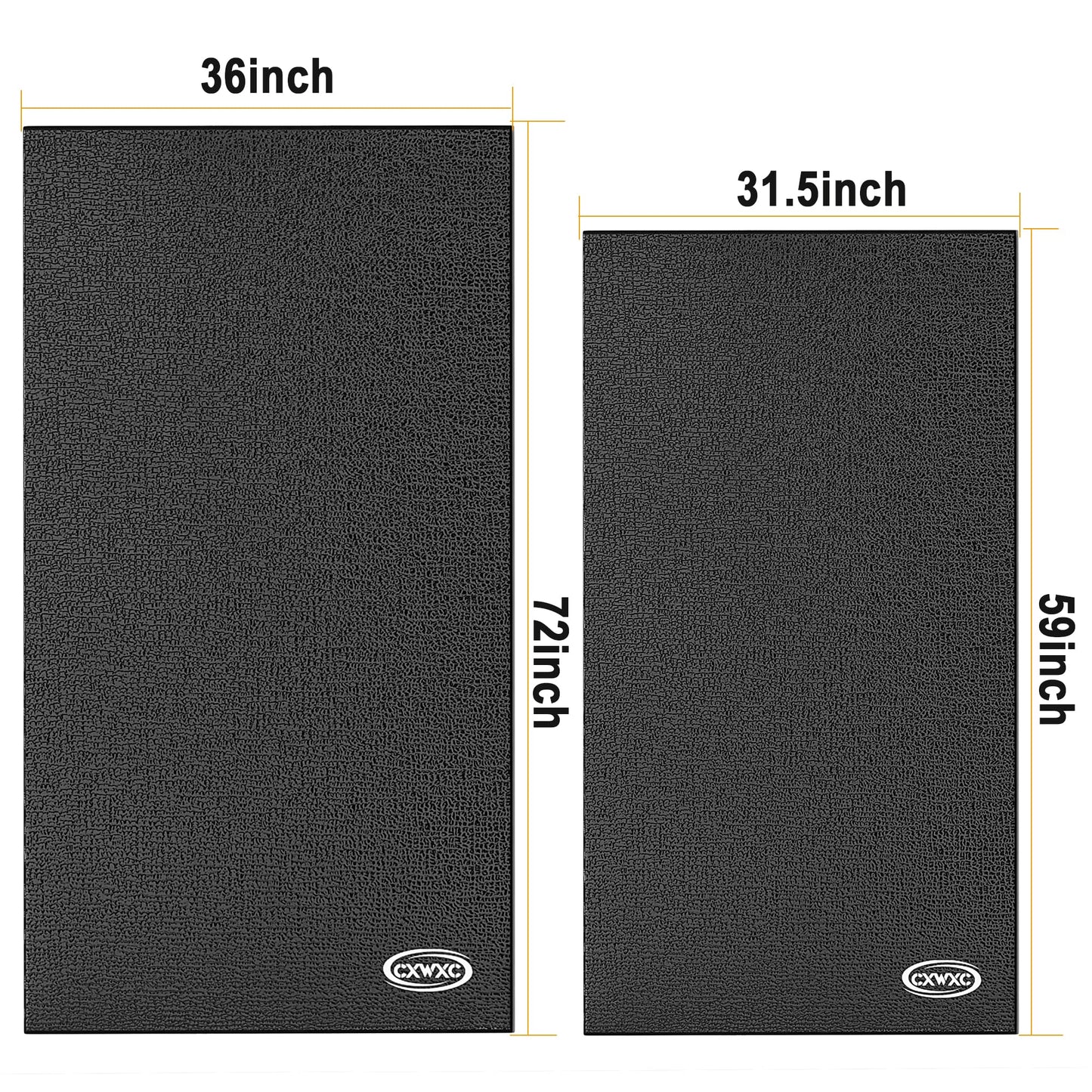 CXWXC Bike Trainer Floor Mat for Indoor Riding - Health & Fitness PVC Foam Exercise Bike Mat - Peloton Exercise Stationary Spin Bike Mat