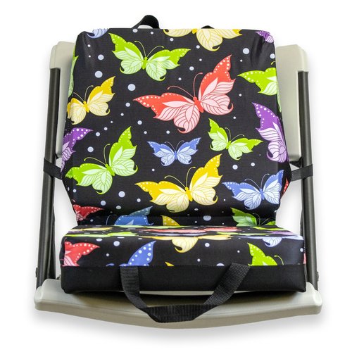 Butterfly Black Pattern Double Cushion for Relief During Bingo