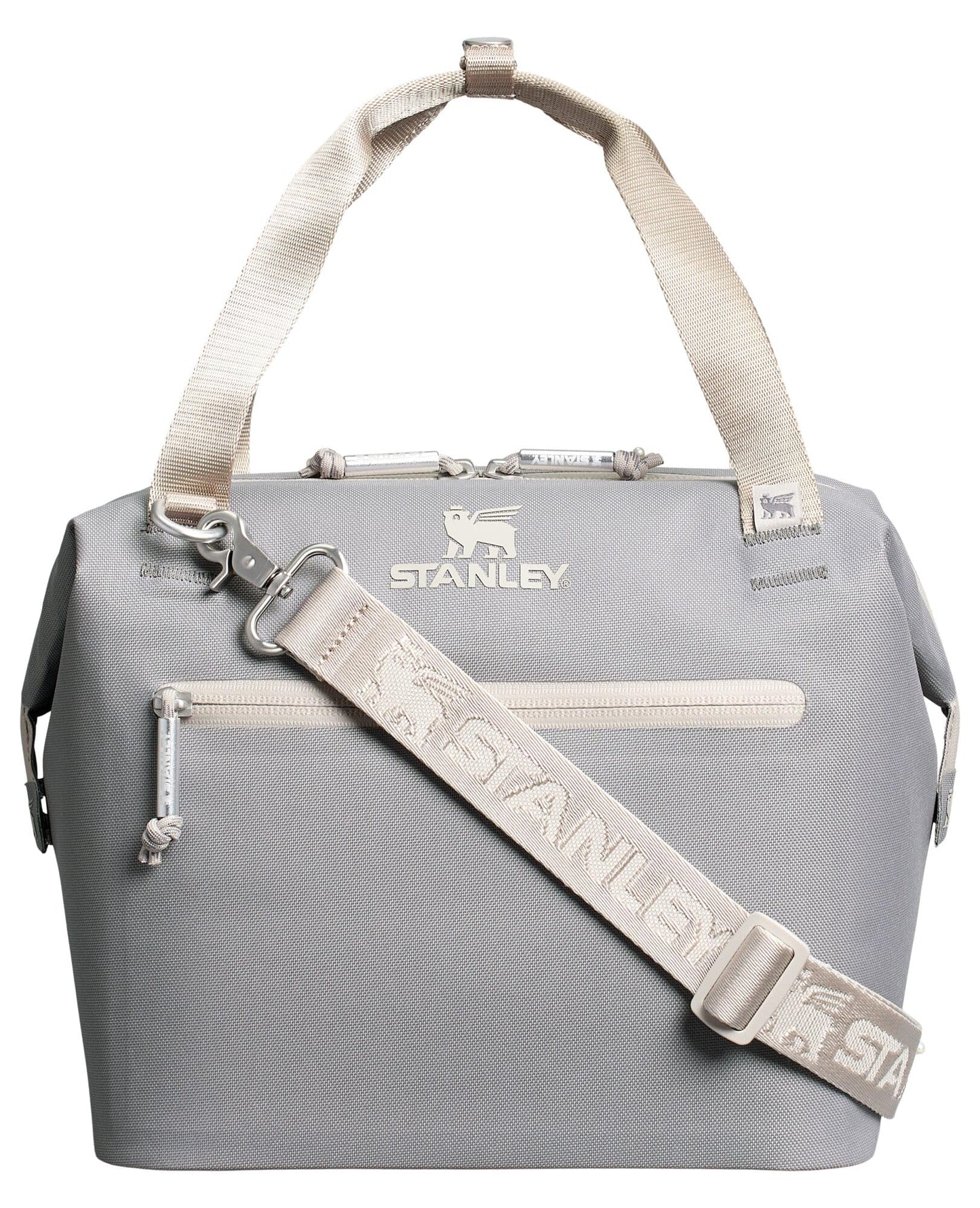 STANLEY All Day Julienne Midi Soft Cooler Bag and Lunch Box 12 Quarts | 20 Can Cooler with Handles and Strap | Stays Cold for Hours | Insulated Travel Bag with Zipper | BPA-Free | Stone