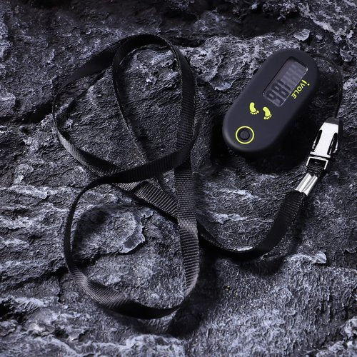 BESPORTBLE Sports Step Counter 3D Digital Pedometer Accurate Step Counter Portable Pedometer Mini Pedometer Fitness Tool With Clip and Lanyard for Walking Running