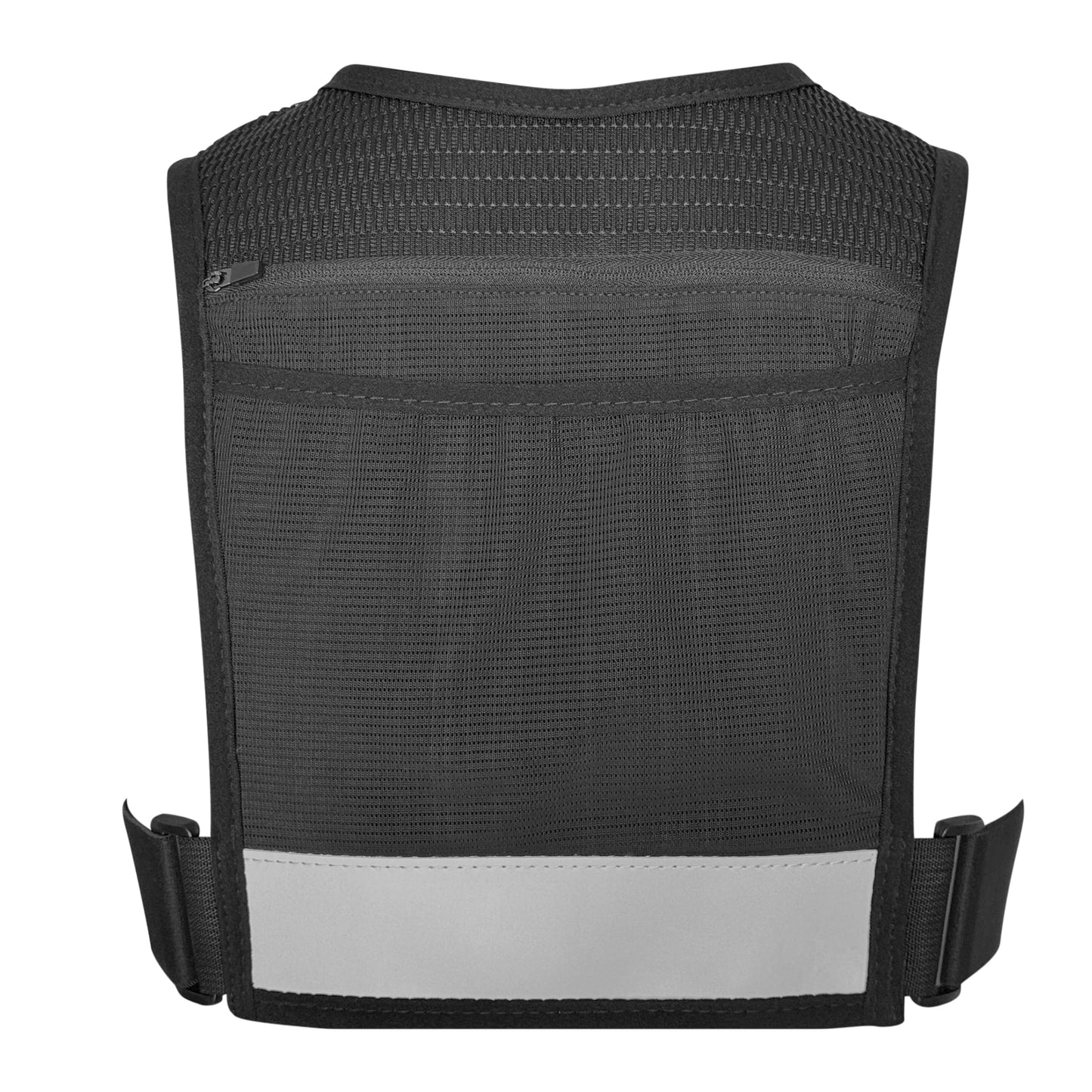 EZENTRA Running Vest Zip, Reflective Running Vests with 6 Pockets, 500ml Hydration Bottle, Adjustable Chest & Waistband, Breathable Material, Chest Pack Gear, Phone Holder, Men & Women,