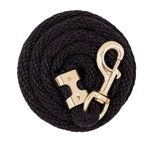 Weaver Leather Poly Value Lead Rope, Black, 5/8" x 8'