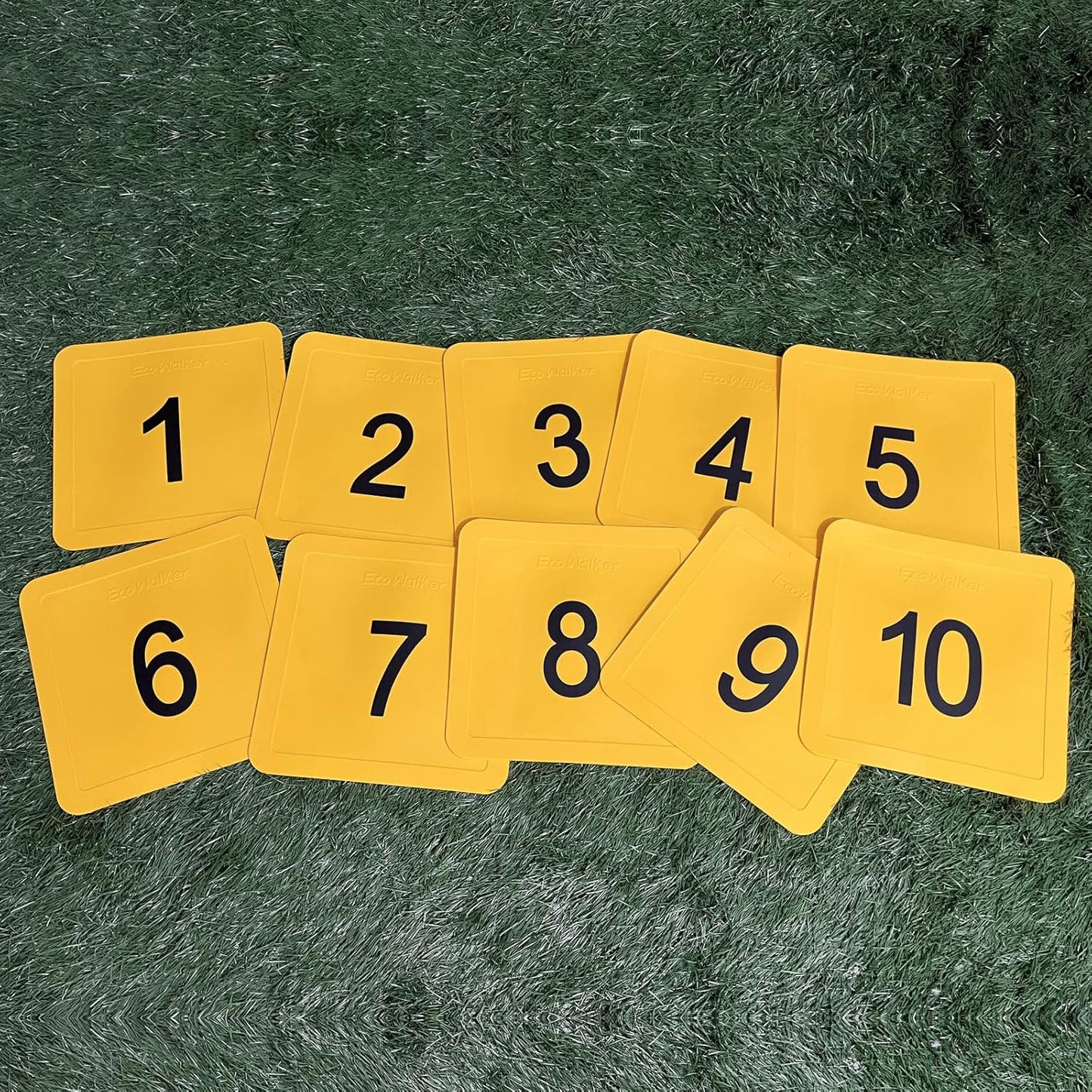 12inch Numbered Floor Spot Markers Thrown Down Baseball Bases Foot Yard Marker Hopscotch Square Mat