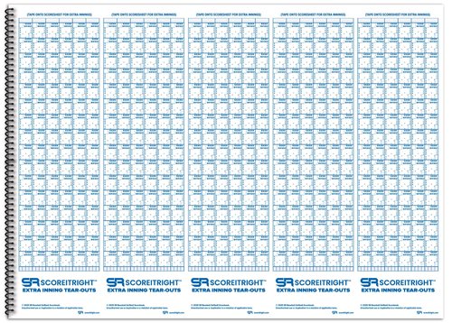 Score It Right Side By Side Baseball/Softball Scorebook – Premium Score Keeping Book – 16 Player - 30 Game Scorebook with Pitch Count, Individual Player Stats, Batting Average Chart - 11.5" x 16"