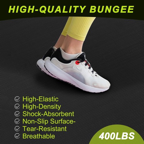 40?™â€?Mini Trampoline for Adults 400LBS Weight Capacity with Safety Pad Exercise Rebounder Trampoline for Indoor/Outdoor Workout