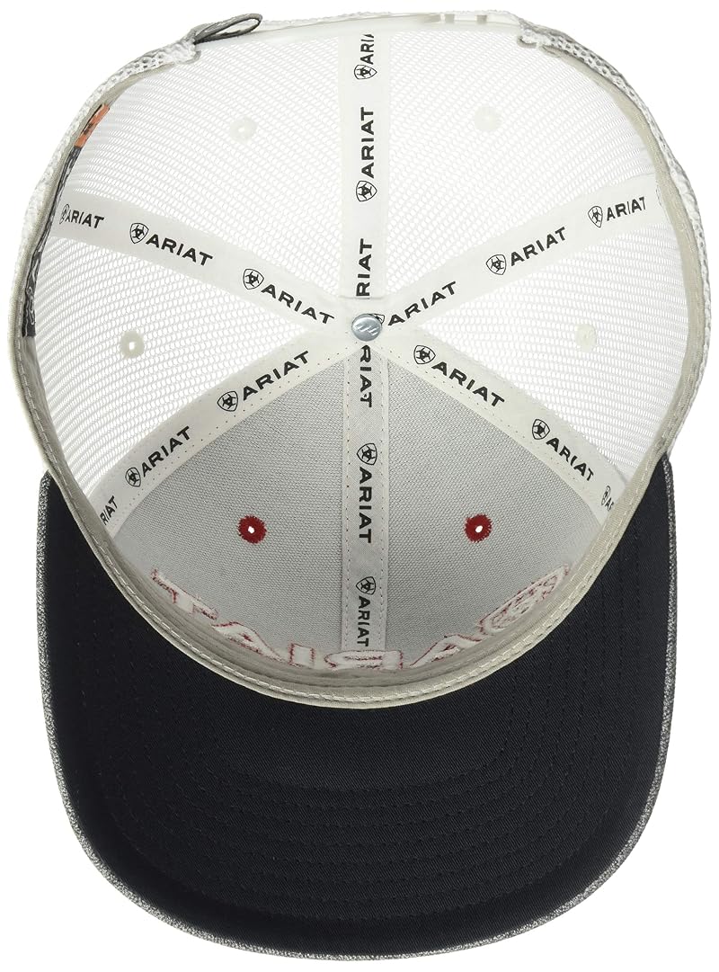 Ariat Men’s Heather Mesh Back Shadow Cap - Gray, One Size