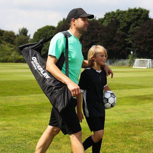 QUICKPLAY Kickster Soccer Goal Range – Ultra Portable | Quick and Easy Set Up | Includes Net and Carry Bag | Available in 7 Sizes | Backyard Soccer Net for Kids & Adults [Single Goal]