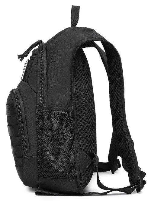 wotony Hydration Backpack with Water Bladder for Hiking Tactical Hydration Pack for Men Women Molle Water Backpack for Hiking (Black, 2L-Bladder)