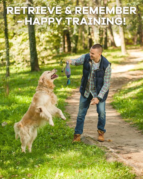 gardmate Dog Bumper for Water Retrieving - 2PCS Bionic Duck Dog Training Dummy with Floating and Tear - Hunting Dog Toy - Durable Bite-Resistant Toy for Hound Training(Duck)