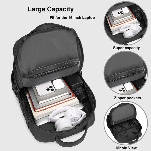 Military Tactical Backpack for Men Waterproof Daypack 3 Day Assault Pack Molle Bag with Water Bottle Holder (Black, 25L)