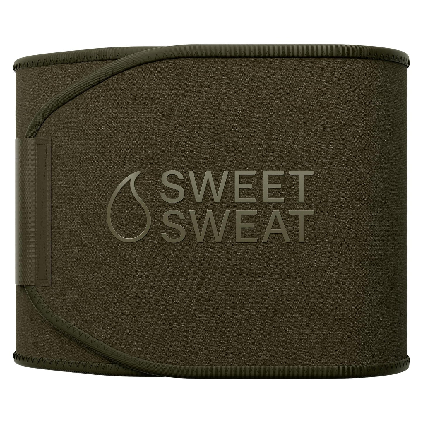 Sports Research Sweet Sweat Waist Trimmer (Core Series) - Premium Sweat Enhancing Fitness Band for Women & Men - Adjustable Fit · Latex-Free Neoprene - Matte Green, XL