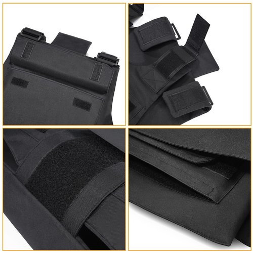 KUIEDIS Tactical Vest Outdoor, Light Adjustable Training Protective Vest,Suitable for Police Fbi Vest Gilet Equipment