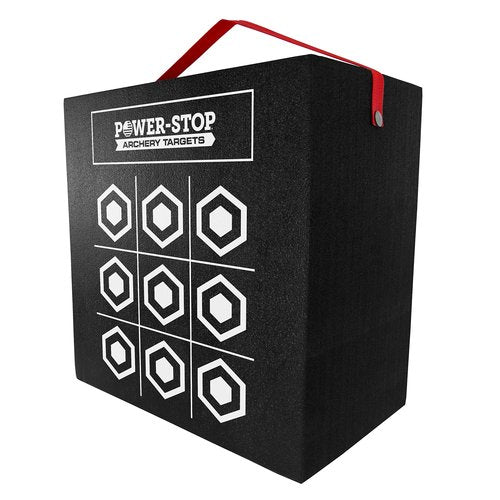 Power-Stop Archery Target - 24" High-Density Big Block Foam Target for Broadheads and Field Tips
