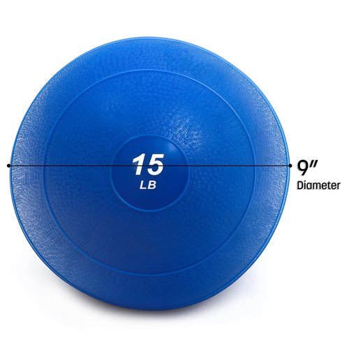 Trademark Innovations Exercise Slam Medicine Ball (Blue, 15lbs)