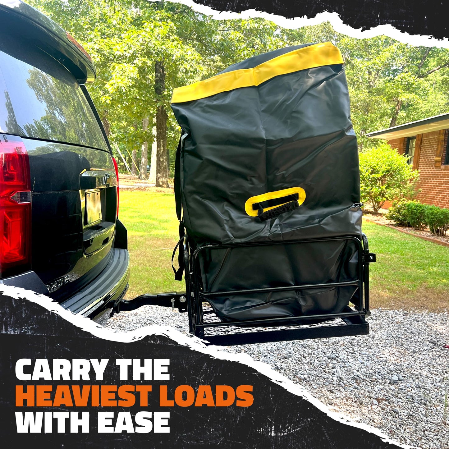Mockins 30 Cu Ft Trailer Hitch Cargo Carrier Bag for Road Trips & Camping
