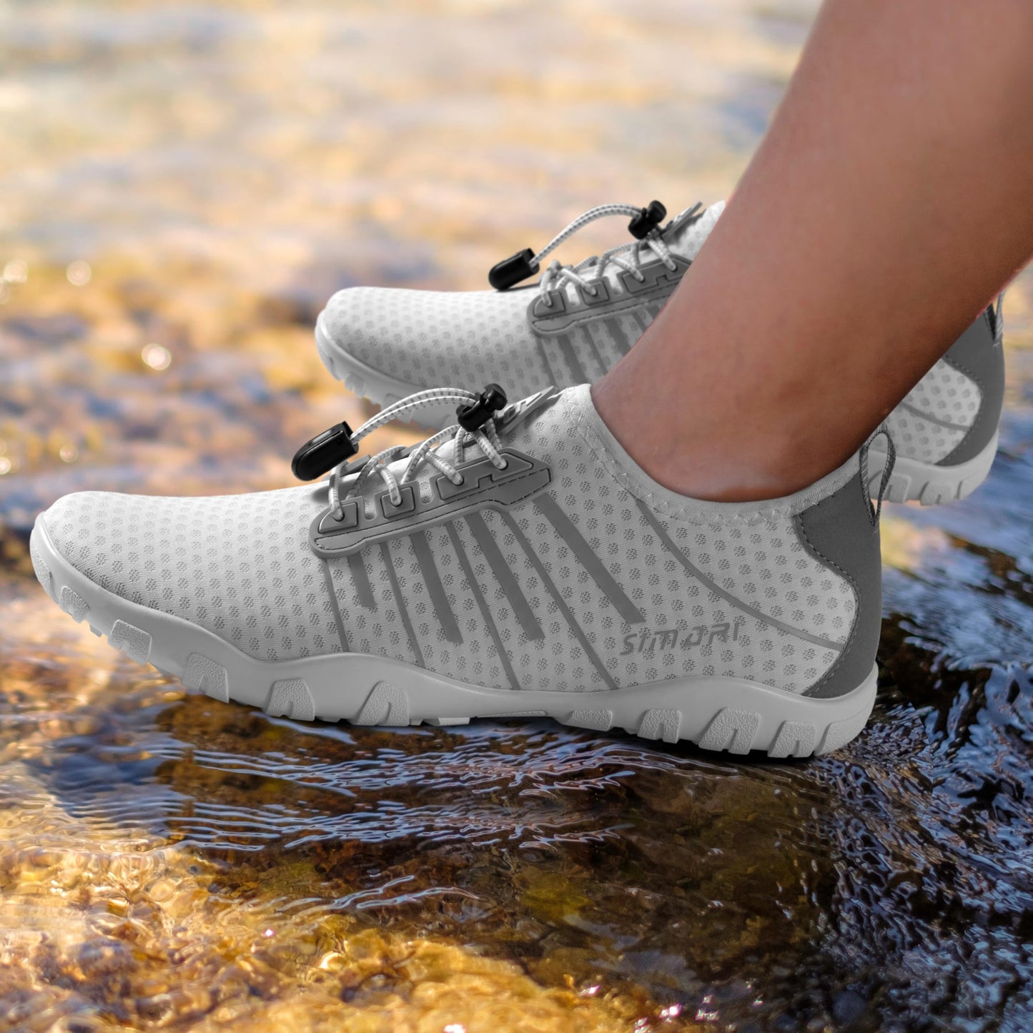SIMARI Water Shoes for Women Men - Barefoot Quick-Dry Aqua Socks | Lightweight Swim Shoes for Surfing, Swimming, Beach Sports, Kayaking, Diving | Non-Slip Design