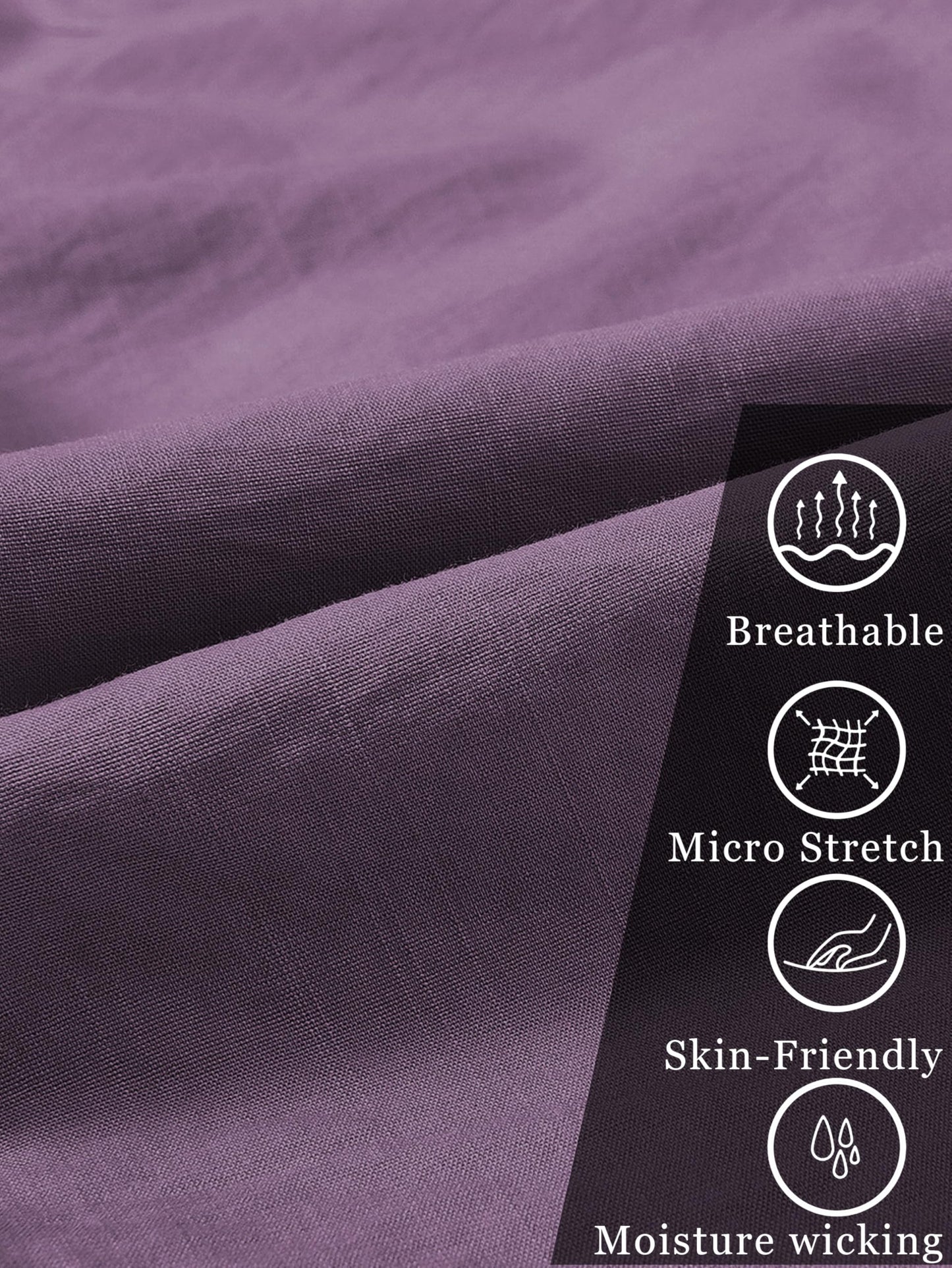 MoFiz Women Cargo Pants with Pockets Lightweight Outdoor Summer Travel Casual Hiking Pants Running Joggers Sweatpants Elastic Waist Light Purple S