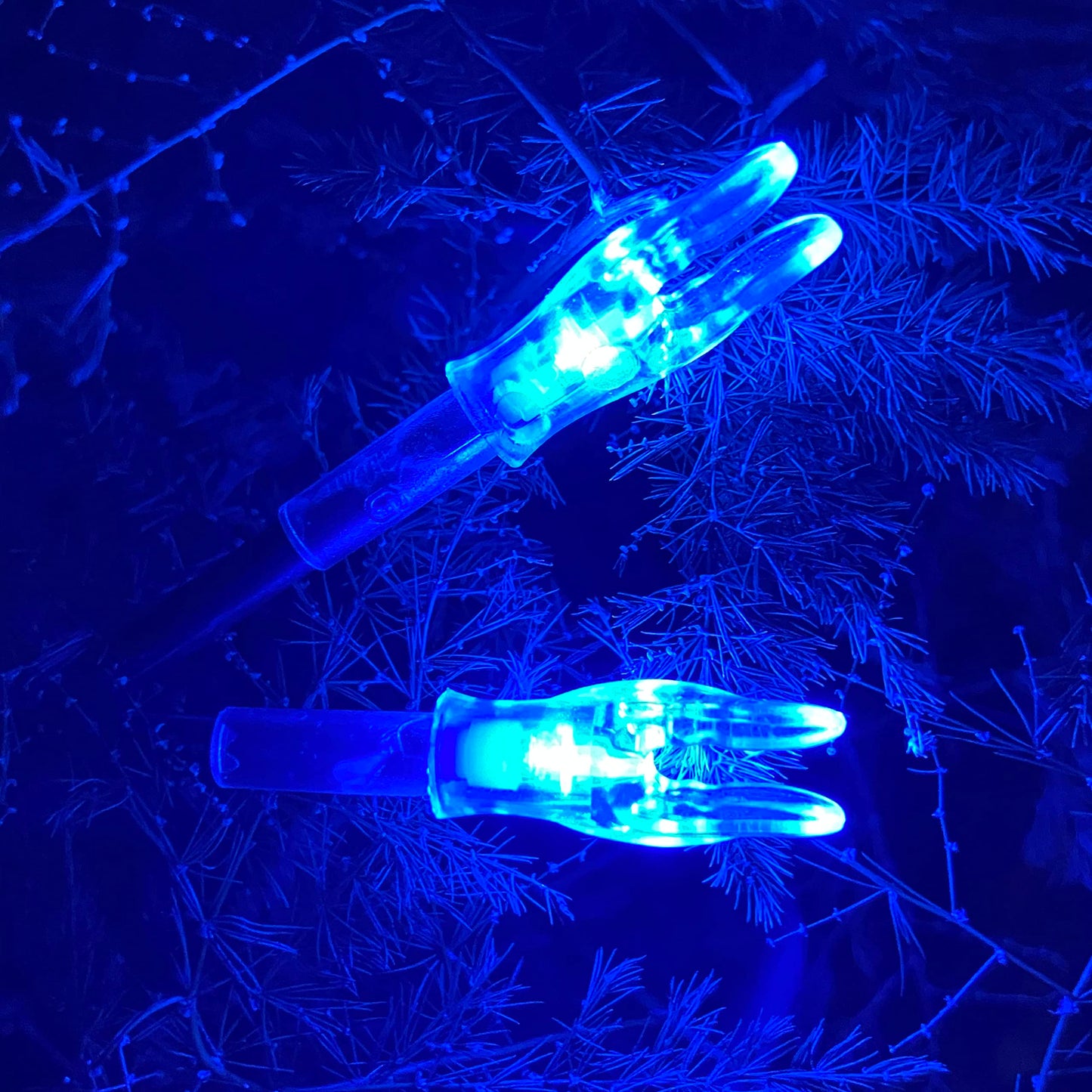 KEAUP G/4.2mm Lighted Nocks for Arrows with .165".204" Inside Diameter 3PCS with X Bushings,Screwdriver Included (Blue)