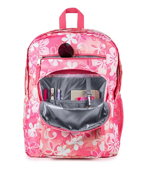 JanSport Laptop Backpack - Computer Bag with 2 Compartments, Ergonomic Shoulder Straps, 15” Laptop Sleeve, Haul Handle - Hiblisscus