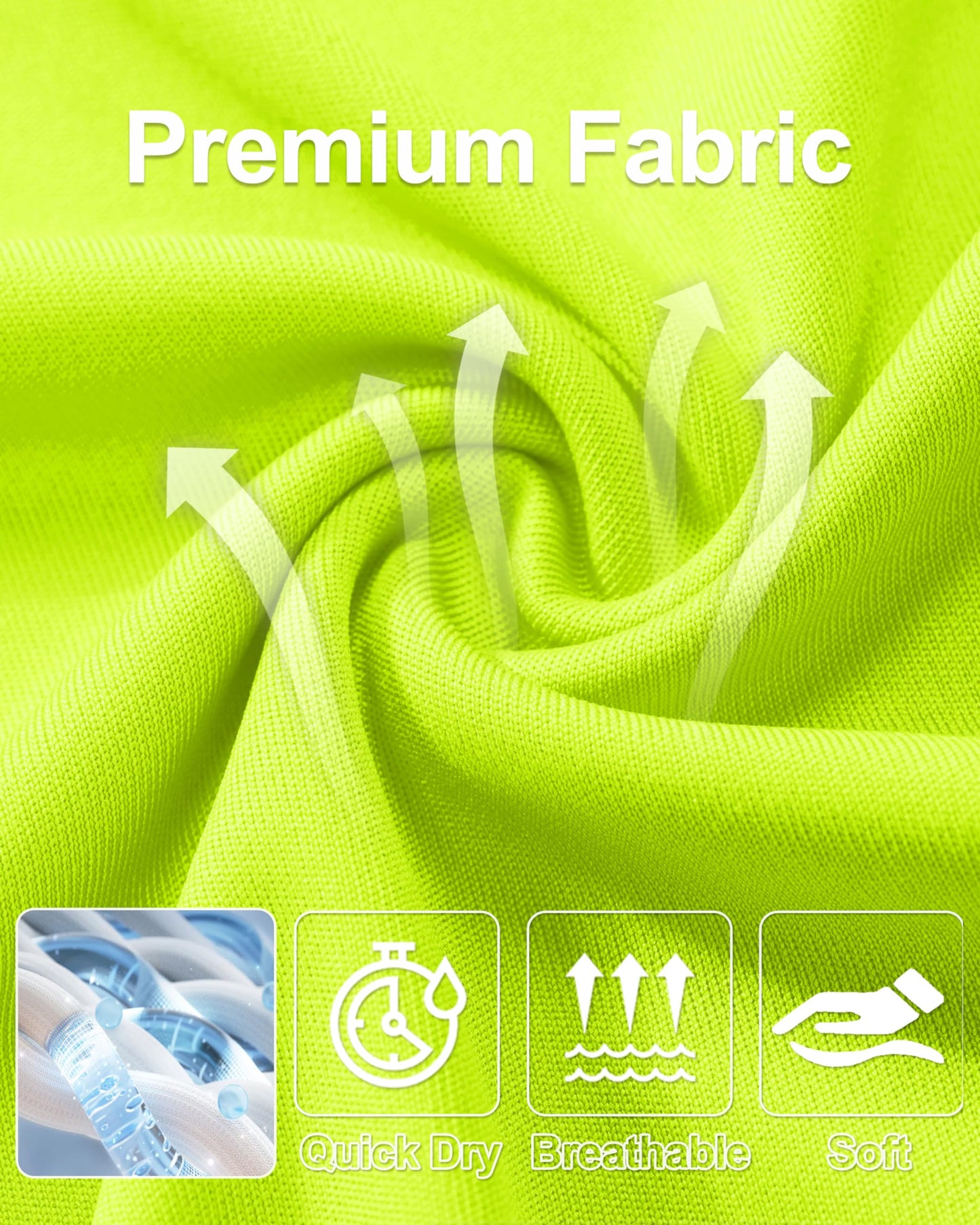 MAGCOMSEN Mens Long Sleeve Shirts UV Protection Shirts Dry Fit Shirts Rash Guard Men Swim Workout Shirt Mint Green,3XL