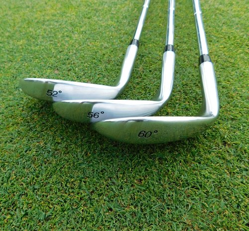 Lazrus Golf | Premium Quality Forged RH 52, 56, 60 Degree Golf Wedge Set for Exceptional Performance, Golf Wedges with Micro Milled Face for Enhanced Spin | Clubs for Men (Silver, RH 52,56,60 Set)