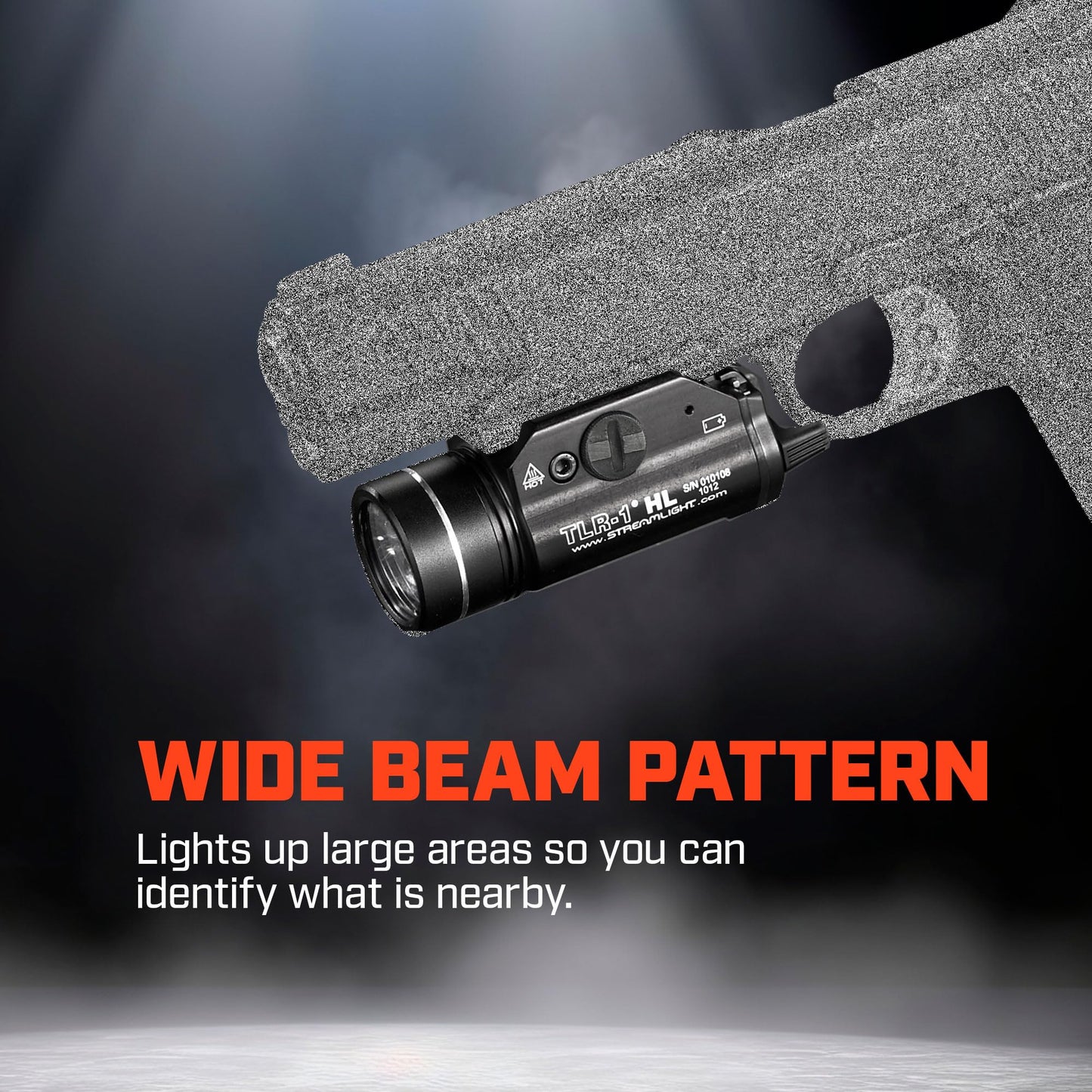Streamlight 69889 TLR-1 HL 1000-Lumen 20000 Candela Rail-Mounted Tactical Weapon Light with Dual Remote Kit Includes Dual Remote Pressure Switch, Safe Off Door Switch, and Mounting Clips, Black
