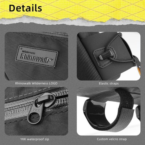abamita Bike Top Tube Bag Bicycle Front Frame Bag Waterproof Bike Bag 1.2L with Dual Side Mesh Pockets Perfect for MTB Road Bike Cycling Commuting and Outdoor Adventures