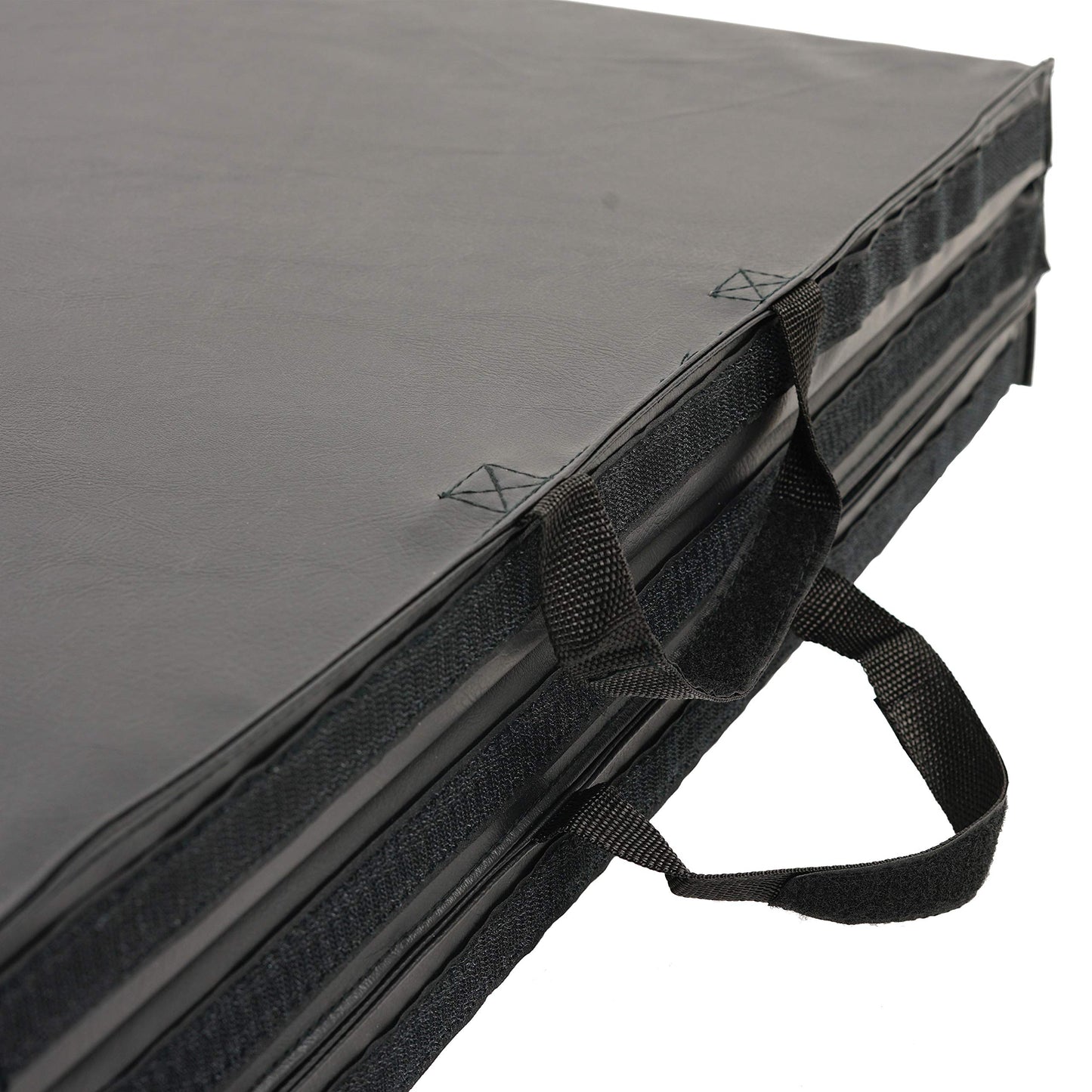 Sunny Health & Fitness Connectable 2" Thick Tri-Fold Mat for Home & Gym Use