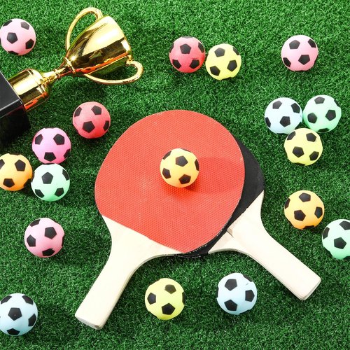VioraWhite 24 Pcs Table Tennis Balls 1.57 Inches/ 40 mm Plastic Soccer Table Tennis Balls Sport Themed Party Games Gift for Carnival Pool Games,Handicrafts,Party Decoration
