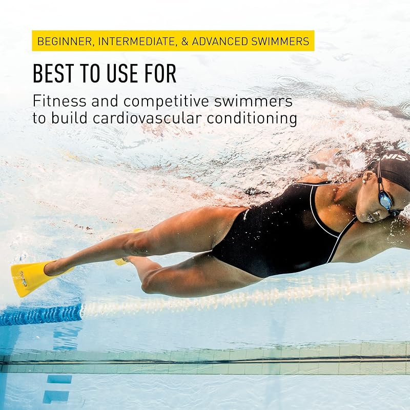 FINIS Zoomers Gold Youth Swimming Fins - 5.5-7 / 37-39 (Variation: Male 5.5-7, Female 6.5-8, Euro 37-39)