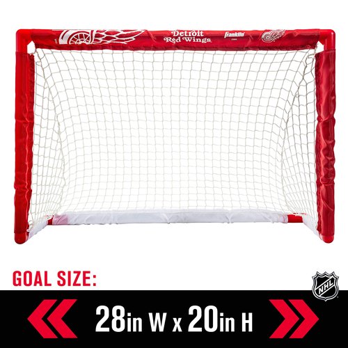 Franklin Sports unisex teen Franklin Sports Detroit Red Wings Mini Hockey Set Knee Hockey Goal Ball 2 Hockey Stick Combo S, Detroit Red Wings, 28 x 20 12 US