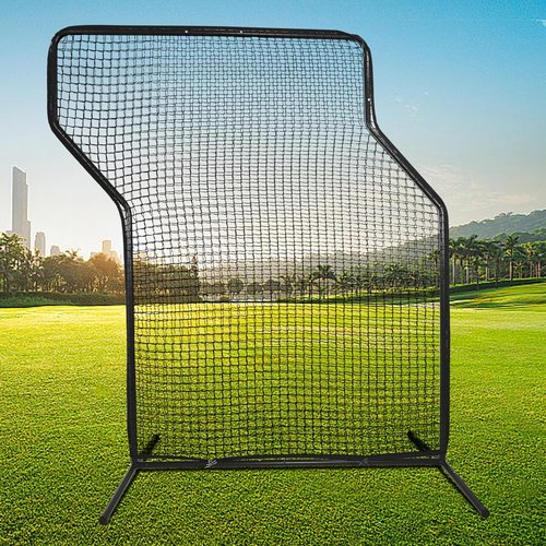 Gulfmore Portable 7x5 ft Baseball Z Screen Pitching Protector Net,Baseball Softball Z-Screen Net Pitcher Safety Protective Nets, Heavy Duty Metal Frame, Portable Practice Screen