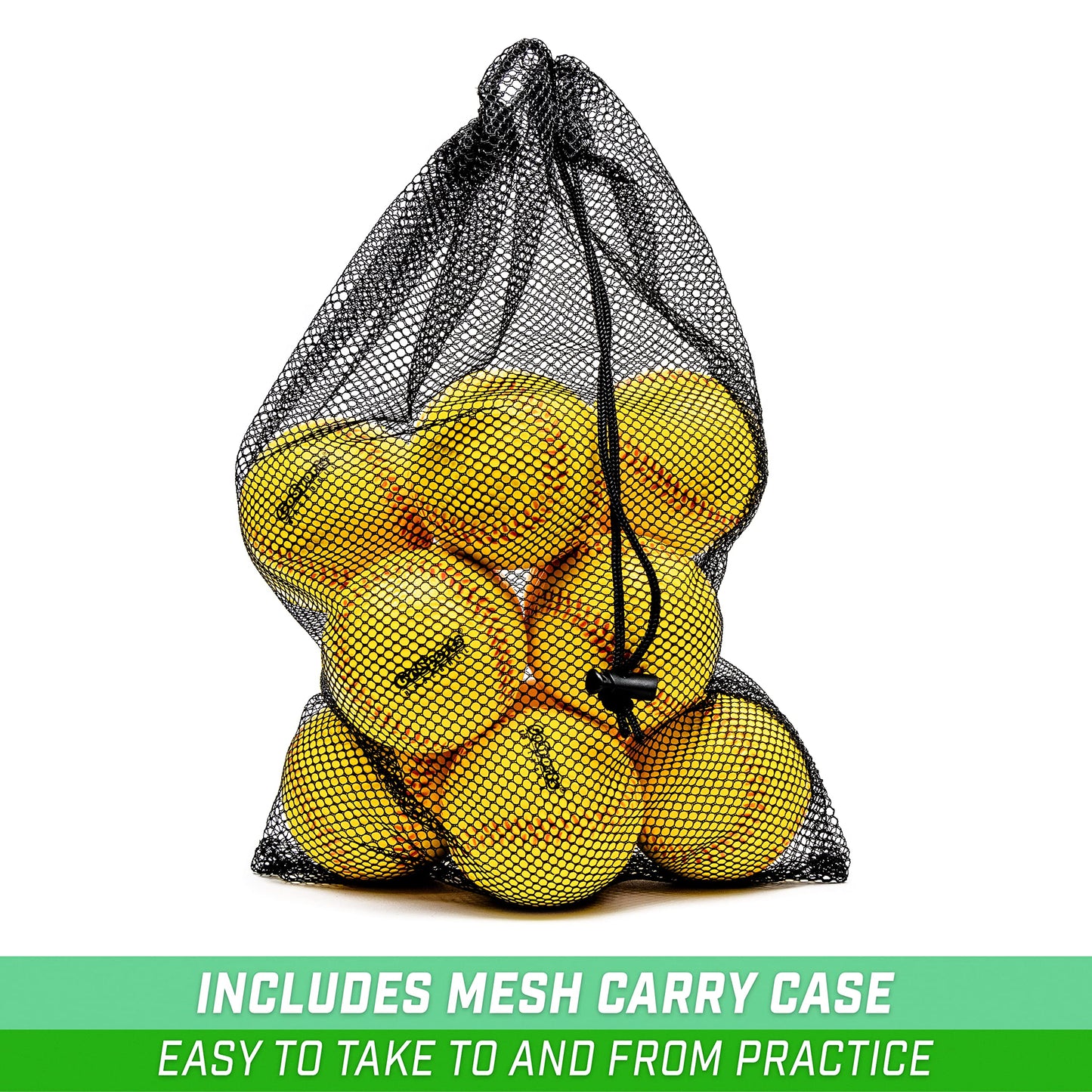 GoSports Foam Training Baseball 12 Pack - Regulation Size Foam Baseballs for Soft & Safe Throwing, Catching and Batting Practice