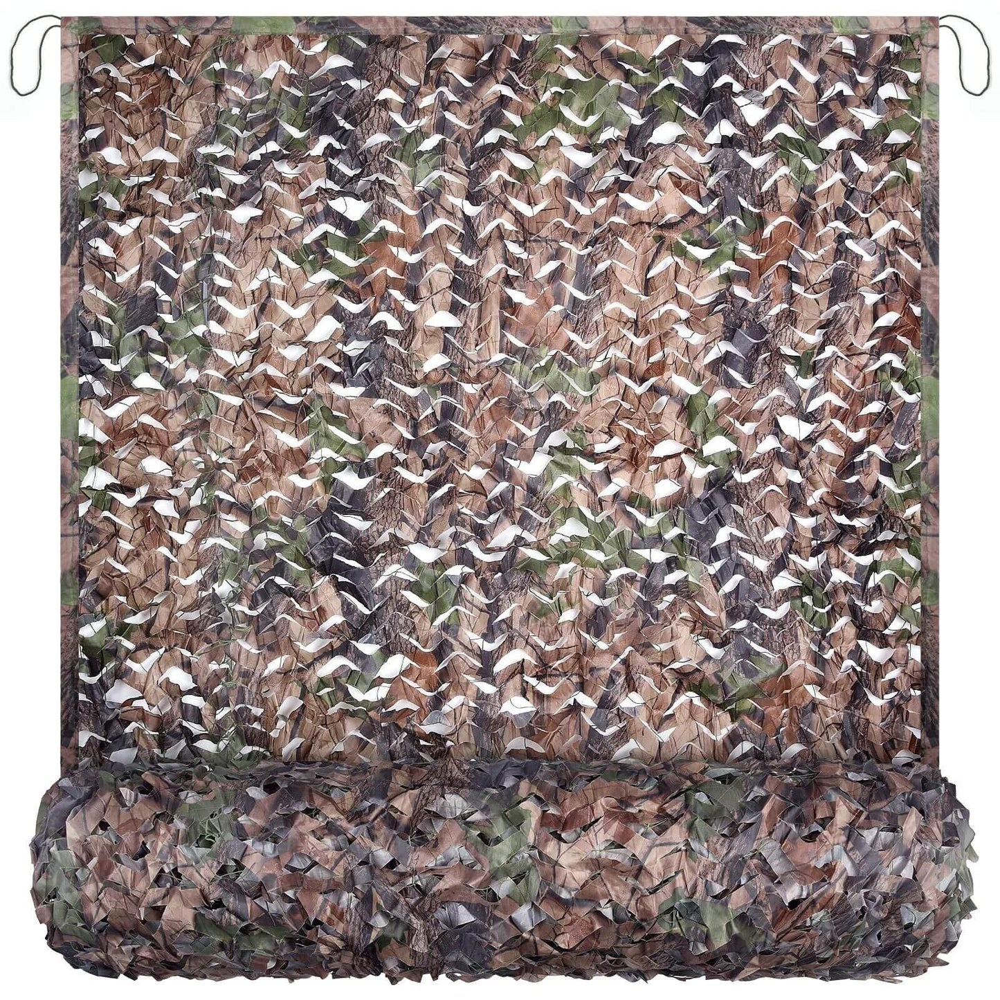 Yeacool Camo Netting Mesh Camouflage Netting Military Surplus Hunting Blind Net for Camping Military Theme Party Decor Backdrop Sunshade Car Cover Shooting (Camo Bionic Leaves,19.7ftx19.7ft, 6m*6m)