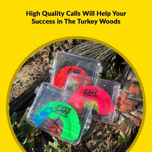 ESH Turkey Mouth Calls 3-Pack – Realistic Diaphragm Turkey Calls for Hunting – High-Volume 3-Reed Turkey Mouth Calls for Beginners and Pros
