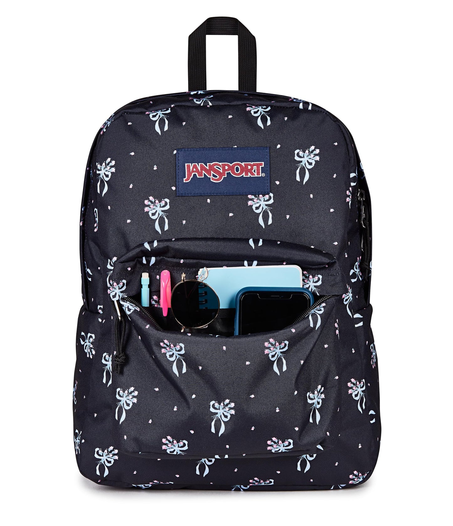 JanSport SuperBreak One Backpack - Durable, Lightweight Bag with 1 Main Compartment, Front Utility Pocket with Built-in Organizer, Premium Backpack, Pastel Petals