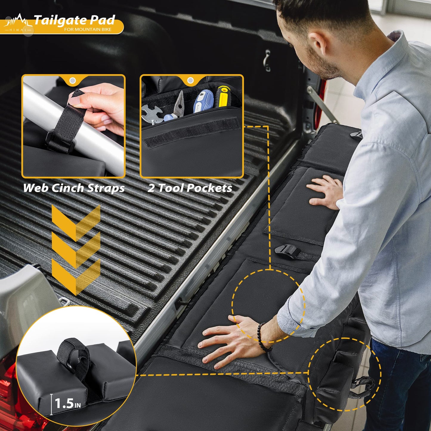 GoHimal Tailgate Pad Pro for Mountain Bike