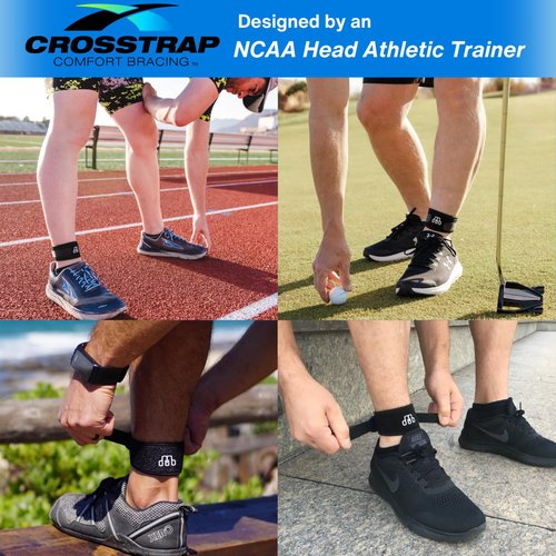 CROSSTRAP Achilles Tendon Support - Ankle Brace For Women And Men, Comfort & Bracing, Ankle Stabilizer Strap & Sprain Support, Achilles Tendonitis Relief, Kickback Straps, (Small)